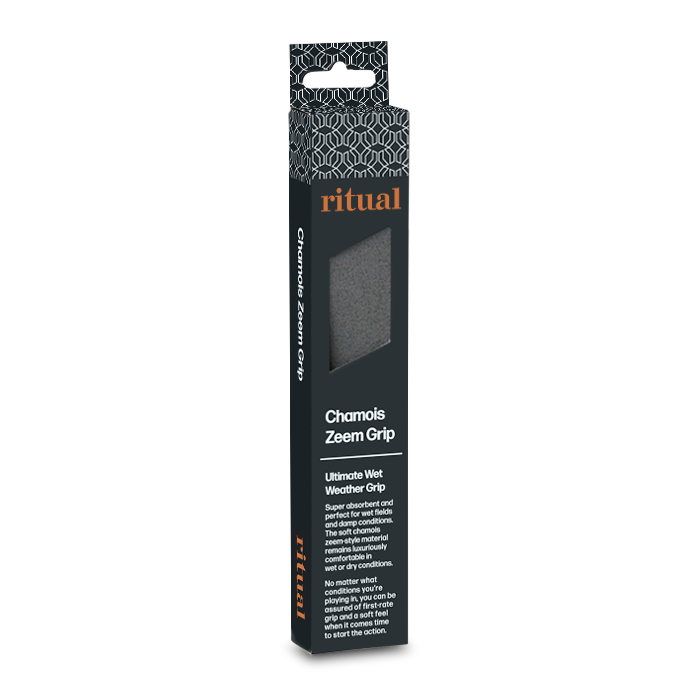Ritual hockey, field hockey grip, hockey stick handle chamois grip, zeem grip, charcoal.