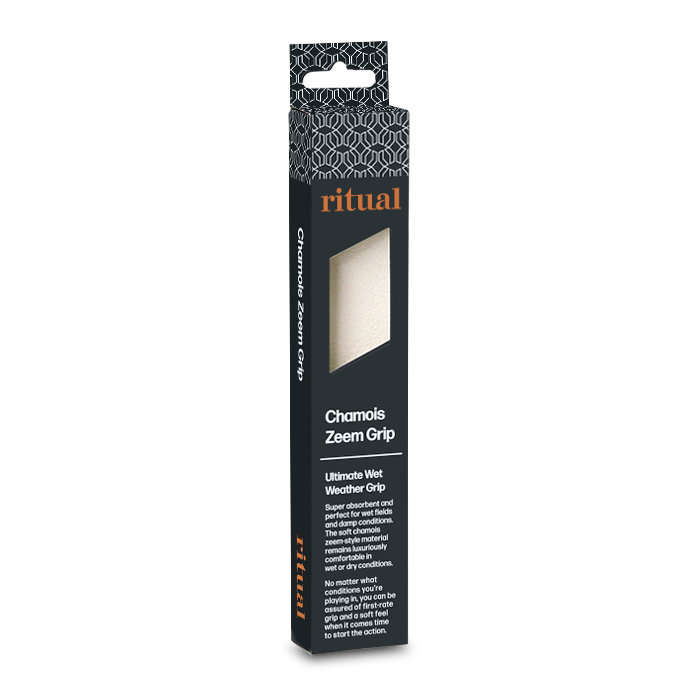 Ritual hockey, field hockey grip, hockey stick handle chamois grip, zeem grip, white.